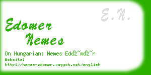 edomer nemes business card